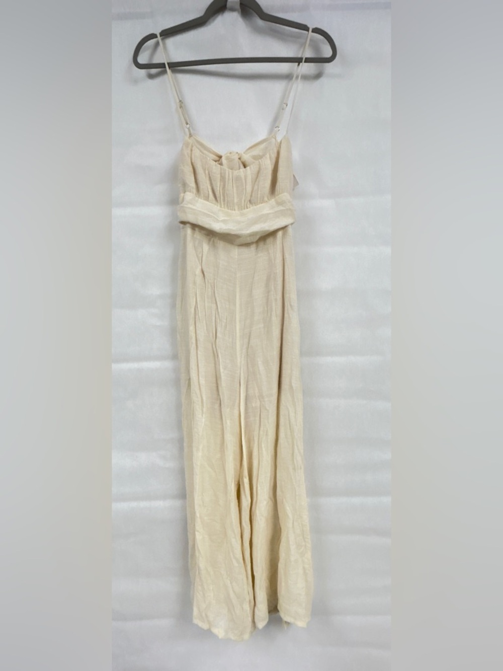 NWT Hyfve Wide Leg Jumpsuit Womenx Medium Gauze Boho Cottagecore Capsule Earthy